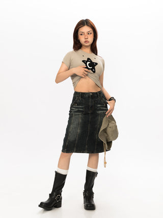Retro Old Cowboy Skirt