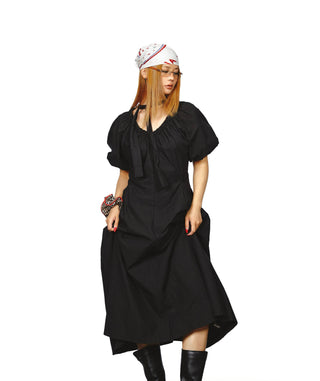 V-Neck Tight Waist Dress
