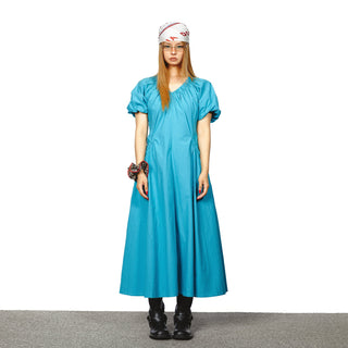 V-Neck Tight Waist Dress