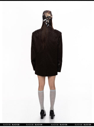 Maillard Crocodile Pattern Jacket