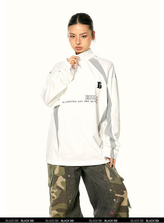 Edge Speed Flame Print Top