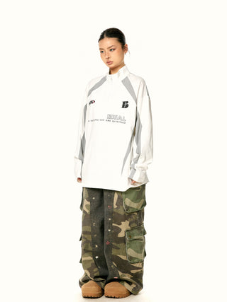 Edge Speed Flame Print Top