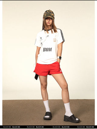 Contrast Color Jersey Top