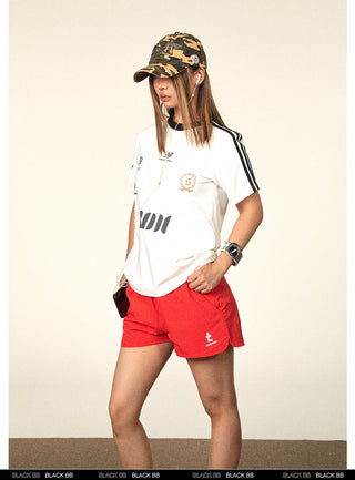 Contrast Color Jersey Top