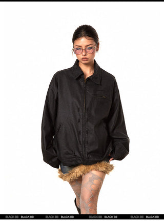 Brushed Ruffled Detroit Jacket
