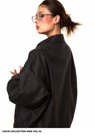 Brushed Ruffled Detroit Jacket