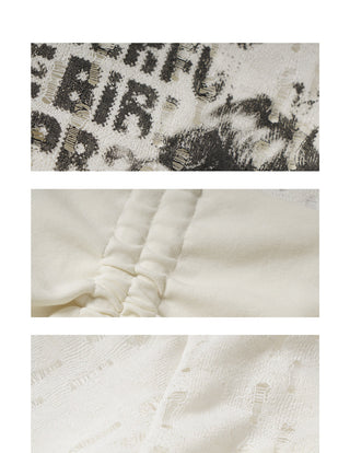 Mesh Stitching Fake Two-Piece