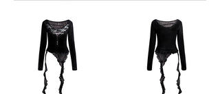 Irregular Tassel Ribbon Top