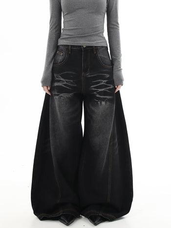 washed machete jeans