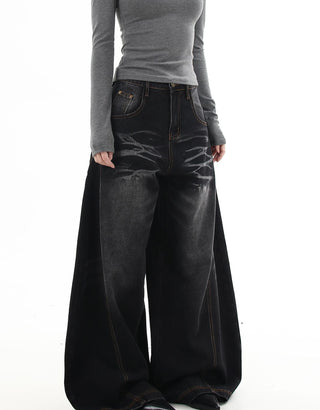 washed machete jeans
