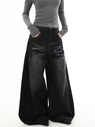 washed machete jeans