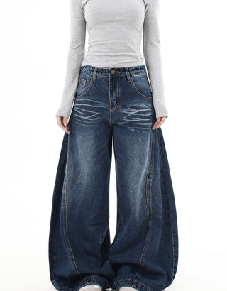 washed machete jeans
