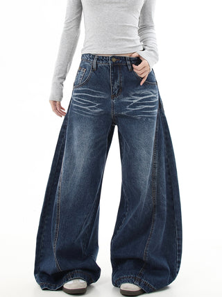 washed machete jeans