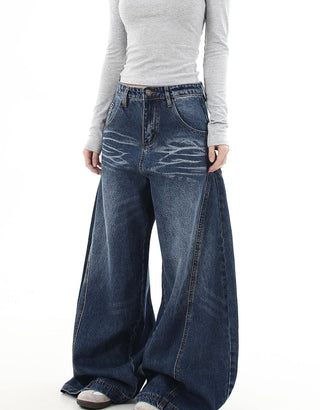 washed machete jeans
