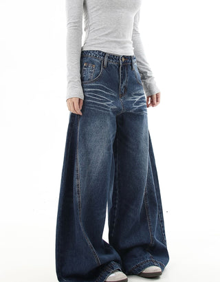 washed machete jeans
