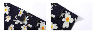 daisy denim shorts