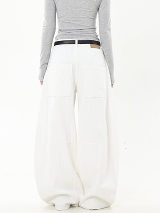 white machete jeans