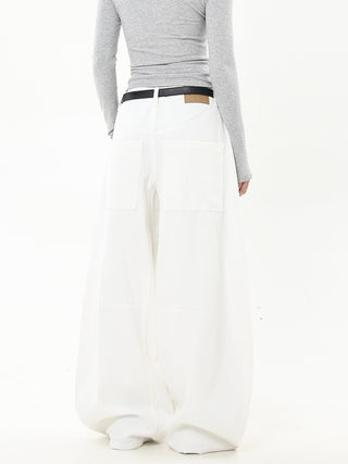 white machete jeans