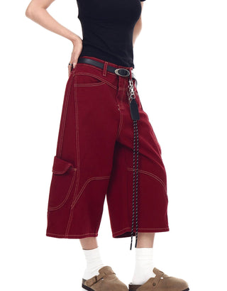 retro workwear shorts