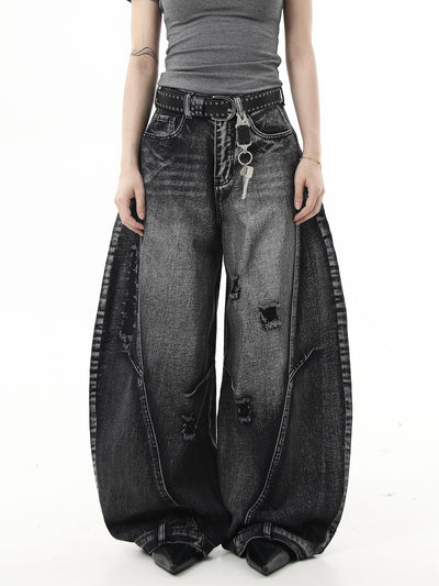 washed machete jeans