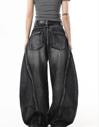 washed machete jeans