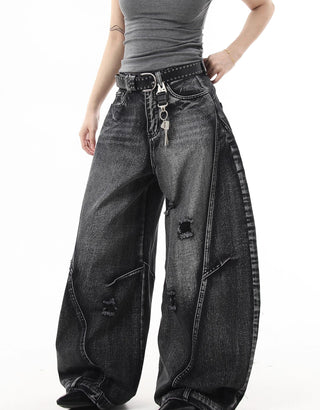 washed machete jeans