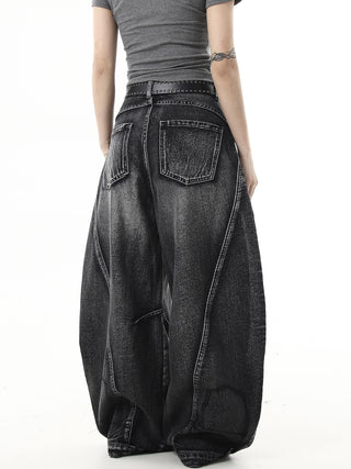 washed machete jeans