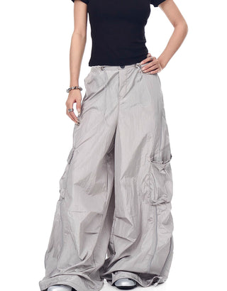 multi-pocket paratrooper pants