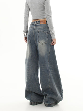 stitched machete jeans