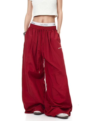 drawstring paratrooper pants