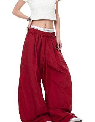drawstring paratrooper pants