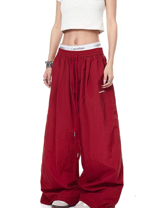 drawstring paratrooper pants