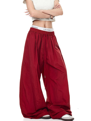 drawstring paratrooper pants