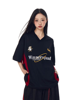 embroidered sports jersey