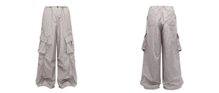 multi-pocket paratrooper pants