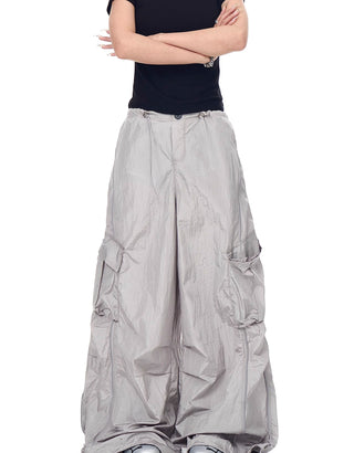 multi-pocket paratrooper pants