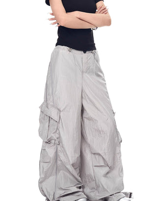 multi-pocket paratrooper pants