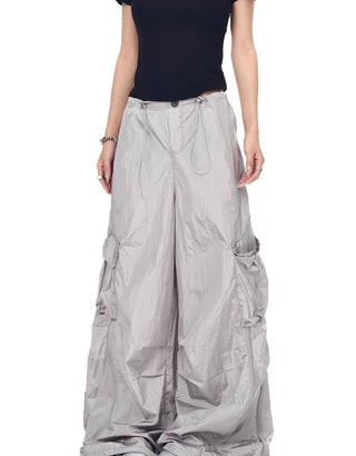 multi-pocket paratrooper pants