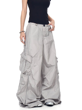 multi-pocket paratrooper pants