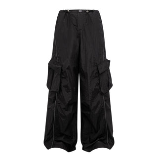 multi-pocket paratrooper pants