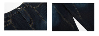 embroidered denim jumpsuit