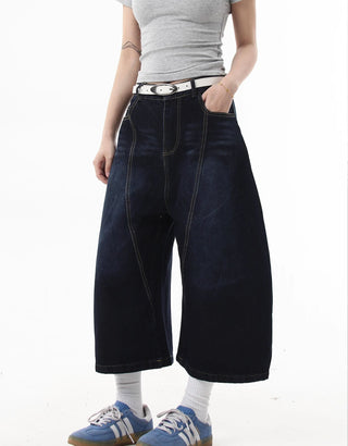 embroidered denim jumpsuit