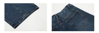 stitching machete jeans