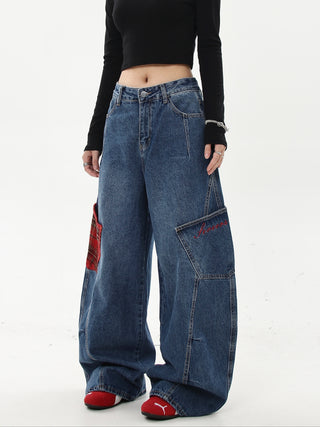 stitching machete jeans