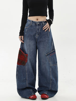 stitching machete jeans