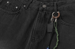 beaded lanyard keychain