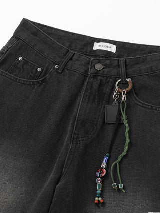 beaded lanyard keychain