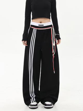 retro lace-up sweatpants