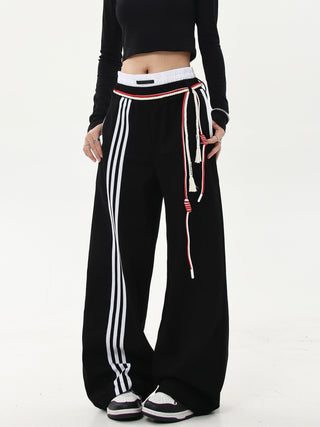 retro lace-up sweatpants