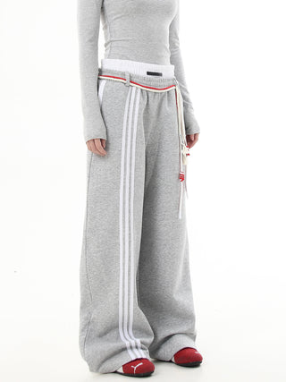 retro lace-up sweatpants
